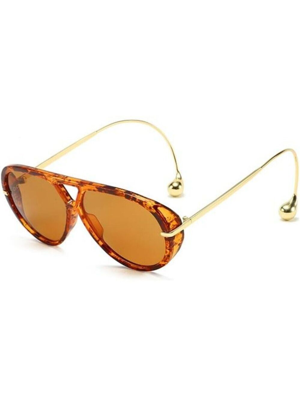 Oversized Aviator Sunglasses Men Women Retro 70s Shield UV400 Eyewear